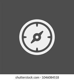 Speedometer flat vector icon