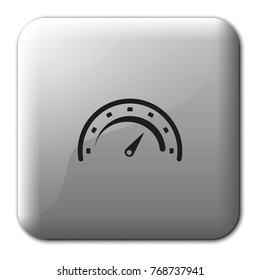 Speedometer flat vector icon.