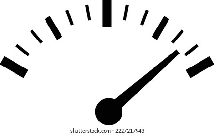 Speedometer Fuel Gauge Icon - (Editable file) - Vector Illustration