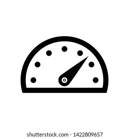Speedometer gauge icon flat vector illustration design isolated on white background
