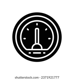 speedometer glyph icon. vector icon for your website, mobile, presentation, and logo design.