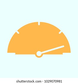 Speedometer Icon.  96x96 for Web Graphics and Apps.  Simple Minimal Pictogram. Vector
