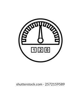 speedometer icon , automotive icon vector