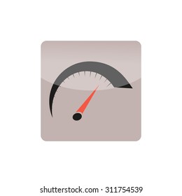 speedometer icon. button for the network