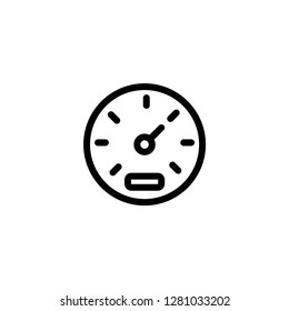 Speedometer icon.  Car sign