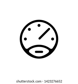 Speedometer icon. Car speed dashboard Symbol. Logo design element