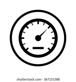 speedometer icon in a Circle
