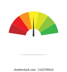 Speedometer icon. Colorful Info-graphic