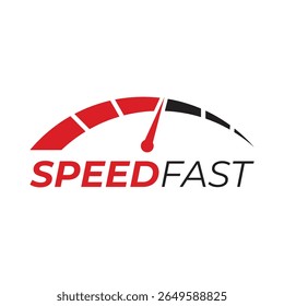 Speedometer Icon Conveying Urgency Velocity and Swiftness for Business Emphasizing High Performance and Fast Service Delivery