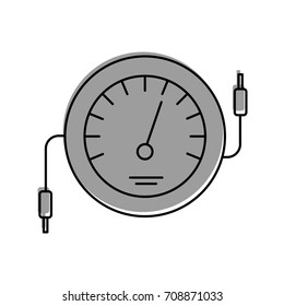 speedometer icon counter electric cable test