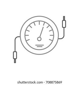 speedometer icon counter electric cable test