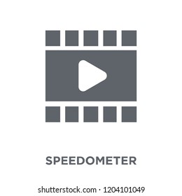 Speedometer icon. Speedometer design concept from Arcade collection. Simple element vector illustration on white background.