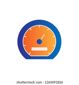 speedometer icon design with modern concept and simple logo shape style design vector eps 10