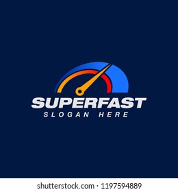 speedometer icon design template. speed indicator vector logo design. 