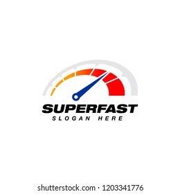 speedometer icon design template. speed indicator vector logo design. 