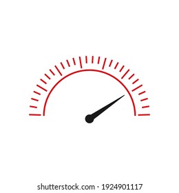 Speedometer icon design template vector isolated