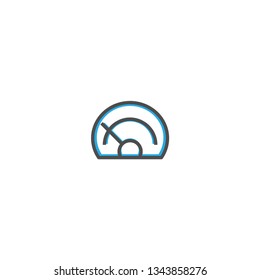 Speedometer icon design. Transportation icon vector illustration