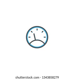 Speedometer icon design. Transportation icon vector illustration