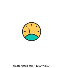 Speedometer icon design. Transportation icon vector illustration