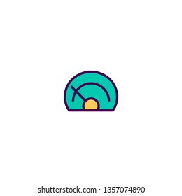 Speedometer icon design. Transportation icon vector illustration