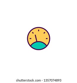 Speedometer icon design. Transportation icon vector illustration