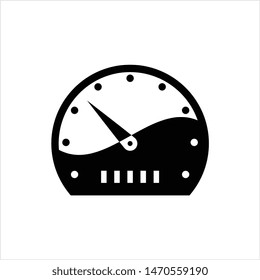 Speedometer Icon Design Vector Art Illustration