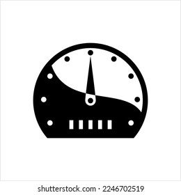 Speedometer Icon Design Vector Art Illustration