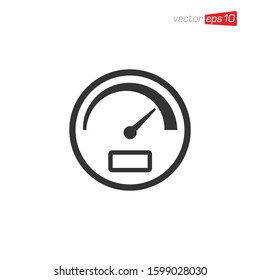 Speedometer Icon Design Vector Illustration
