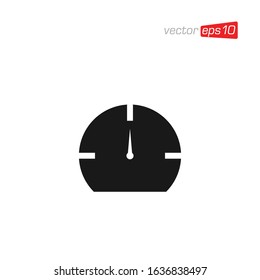 Speedometer Icon Design Vector Illustration
