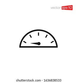 Speedometer Icon Design Vector Illustration