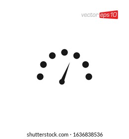 Speedometer Icon Design Vector Illustration