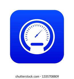 Speedometer icon digital blue for any design isolated on white vector illustration