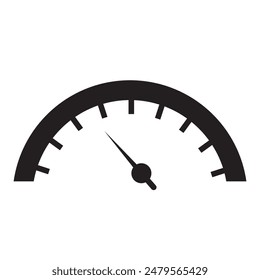 Speedometer icon. Fast Speedometer icon in a white background.  Speed control meter. Vector illustration.