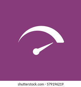 speedometer Icon, flat design style