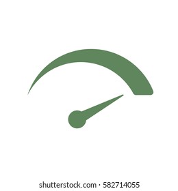 speedometer Icon, flat design style