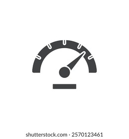 speedometer icon Flat logo set collection