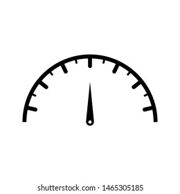 Speedometer icon. Gauge or meter sign. Infographics design element. Vector illustration.