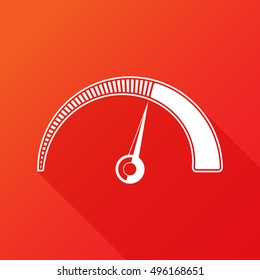 Speedometer icon. Gauge icon. Speed control