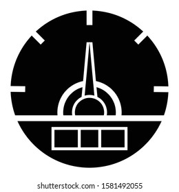 speedometer icon glyph vector design