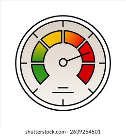 Speedometer icon. Gradient style. Vector.