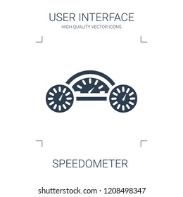 speedometer icon. high quality filled speedometer icon on white background. from user interface collection flat trendy vector speedometer symbol. use for web and mobile