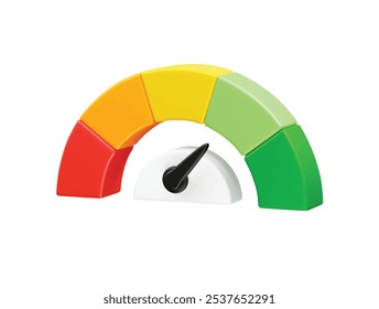 Speedometer icon illustration 3d vector