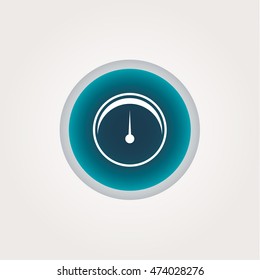 Speedometer icon illustration isolated  sign symbol