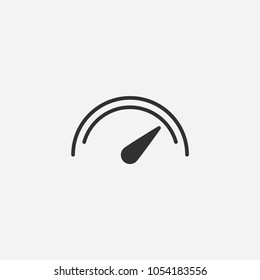 Speedometer icon illustration isolated vector sign symbol