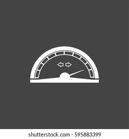 Speedometer icon illustration isolated vector sign symbol