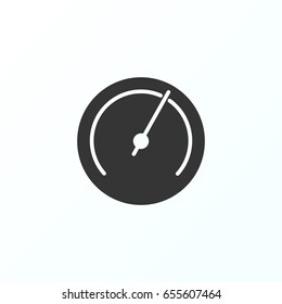 Speedometer icon illustration isolated vector sign symbol