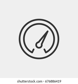 Speedometer  icon illustration isolated vector sign symbol