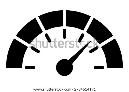speedometer icon indicating fast speed and high performance 