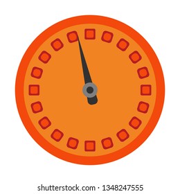 Speedometer icon or Indicator with arrow. Colorful Infographic element. Vector illustration