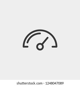 Speedometer icon isolated on background. Dashboard symbol modern, simple, vector, icon for website design, mobile app, ui. Vector Illustration